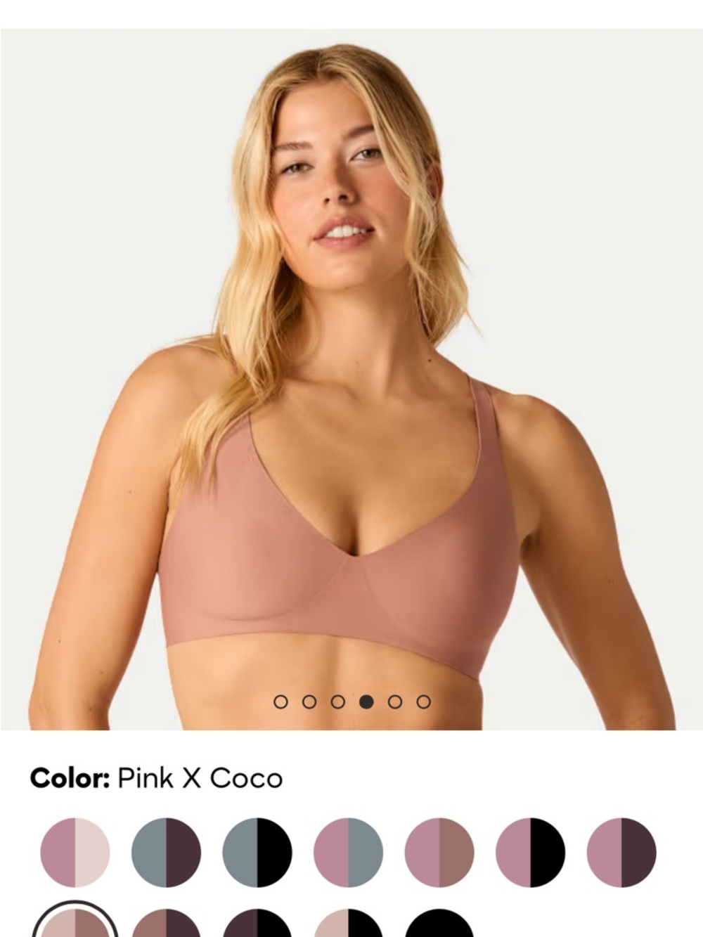 Bombas Women's No Show Plunge Bralette (2-pack) - Picture 6 of 6